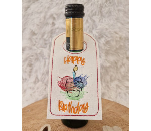 ADVENTSKALENDER 3. Dezember - Stickdatei - ITH Flaschenanhänger Vol. 4